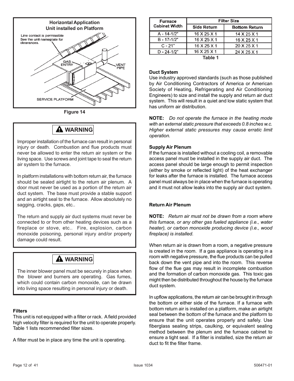 Allied Air Enterprises A80UH2V User Manual | Page 12 / 41
