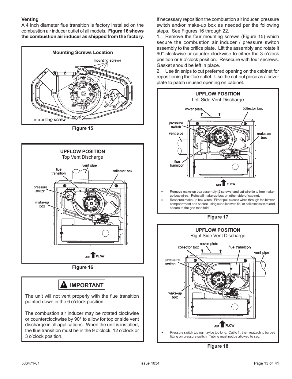 Important | Allied Air Enterprises A80UH2V User Manual | Page 13 / 41