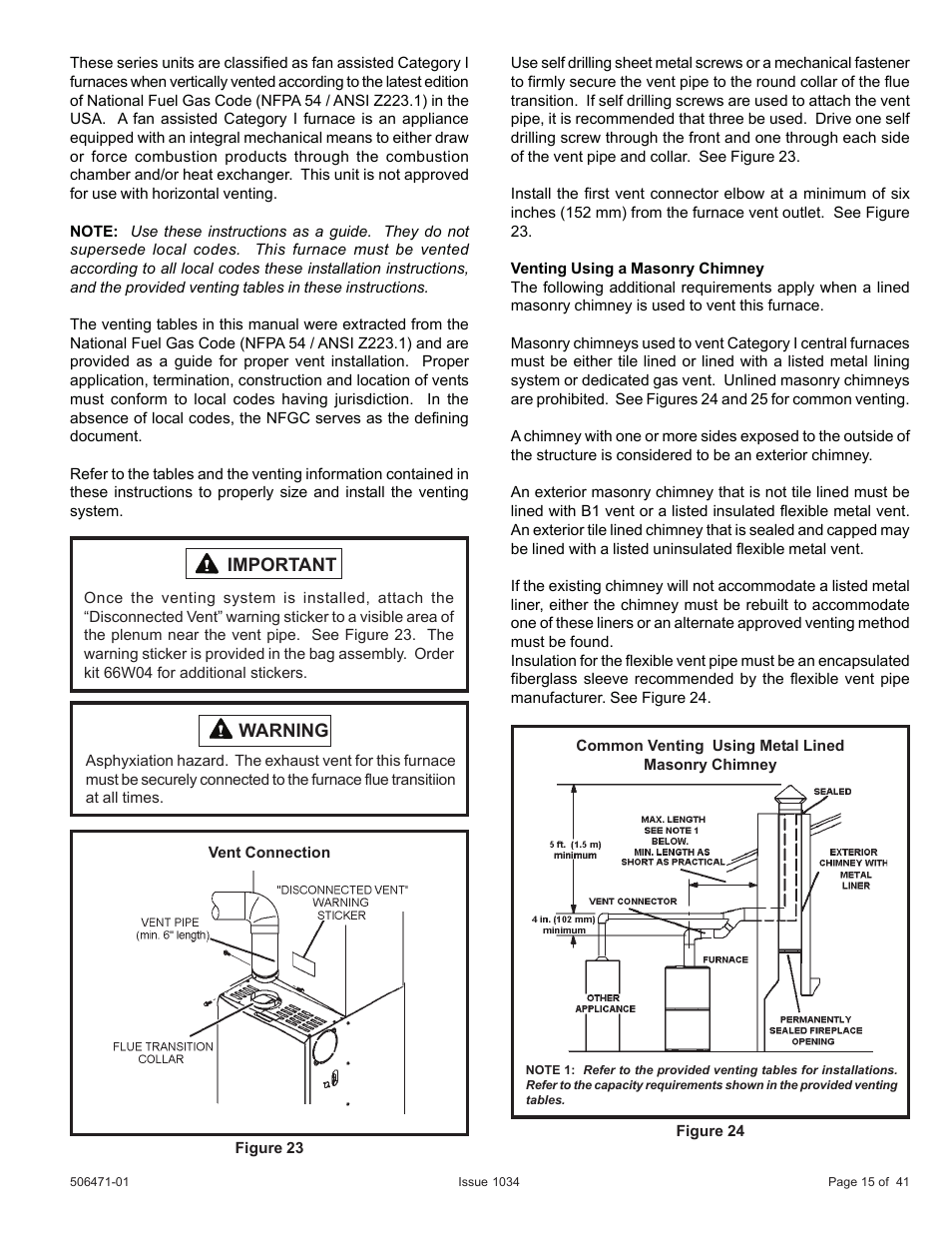 Allied Air Enterprises A80UH2V User Manual | Page 15 / 41