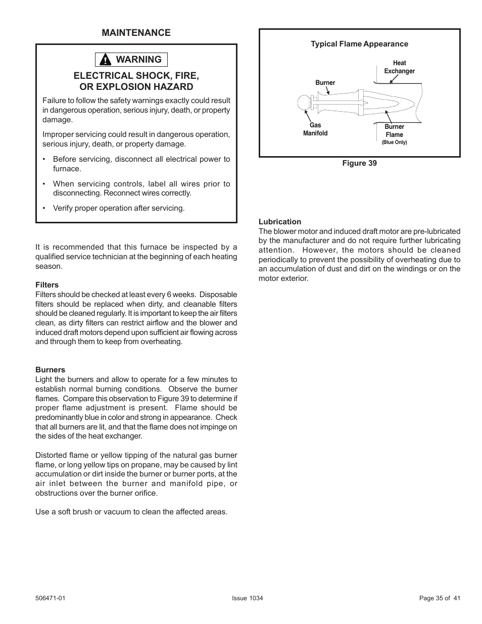 Maintenance | Allied Air Enterprises A80UH2V User Manual | Page 35 / 41