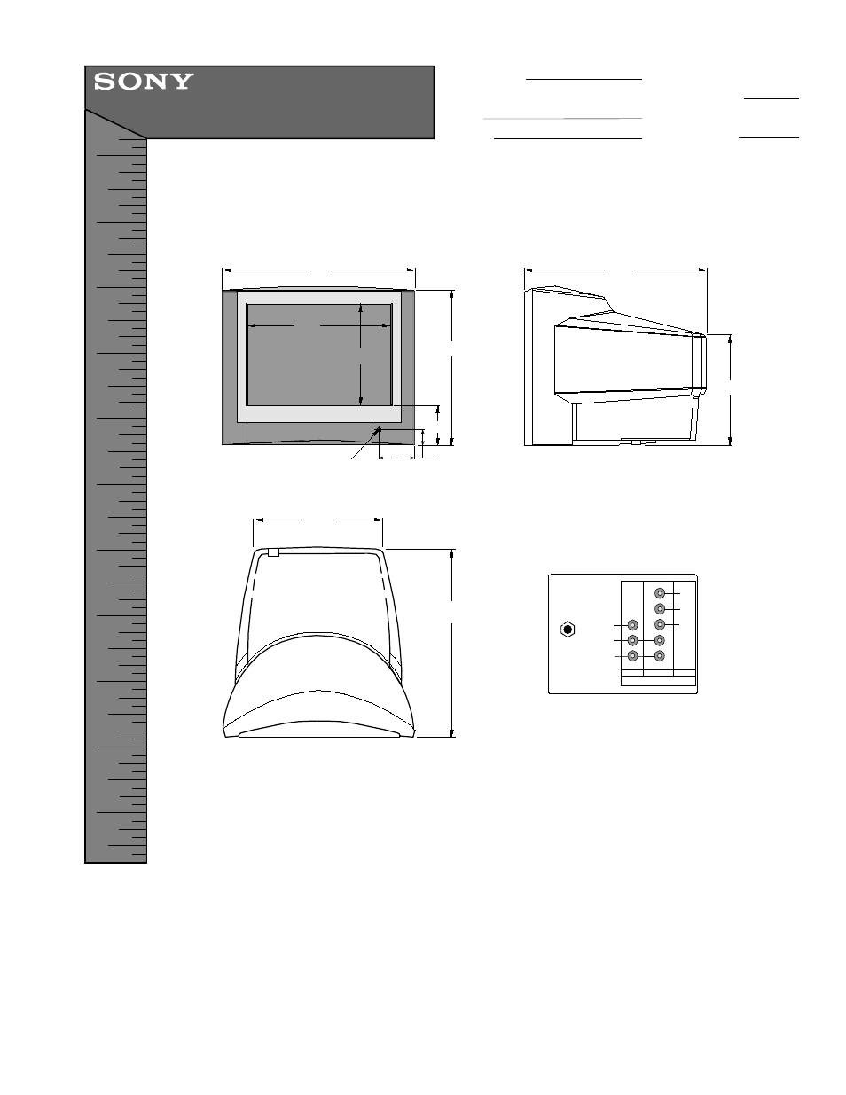 Sony WEGA KV-13FS100 User Manual | 1 page