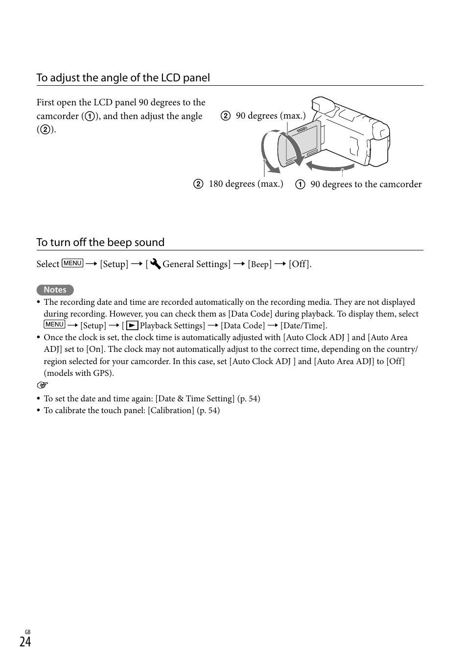 Sony HDR-PJ790V User Manual | Page 24 / 76