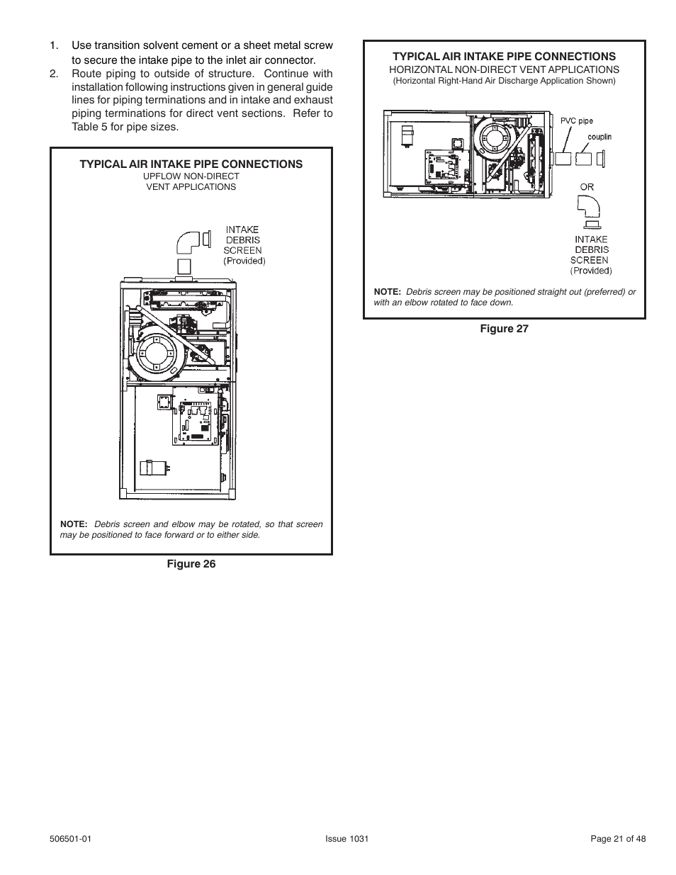 Allied Air Enterprises 92G1UH User Manual | Page 21 / 48