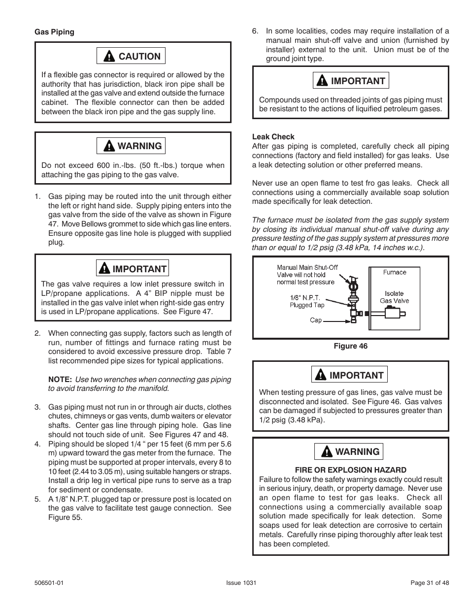 Allied Air Enterprises 92G1UH User Manual | Page 31 / 48