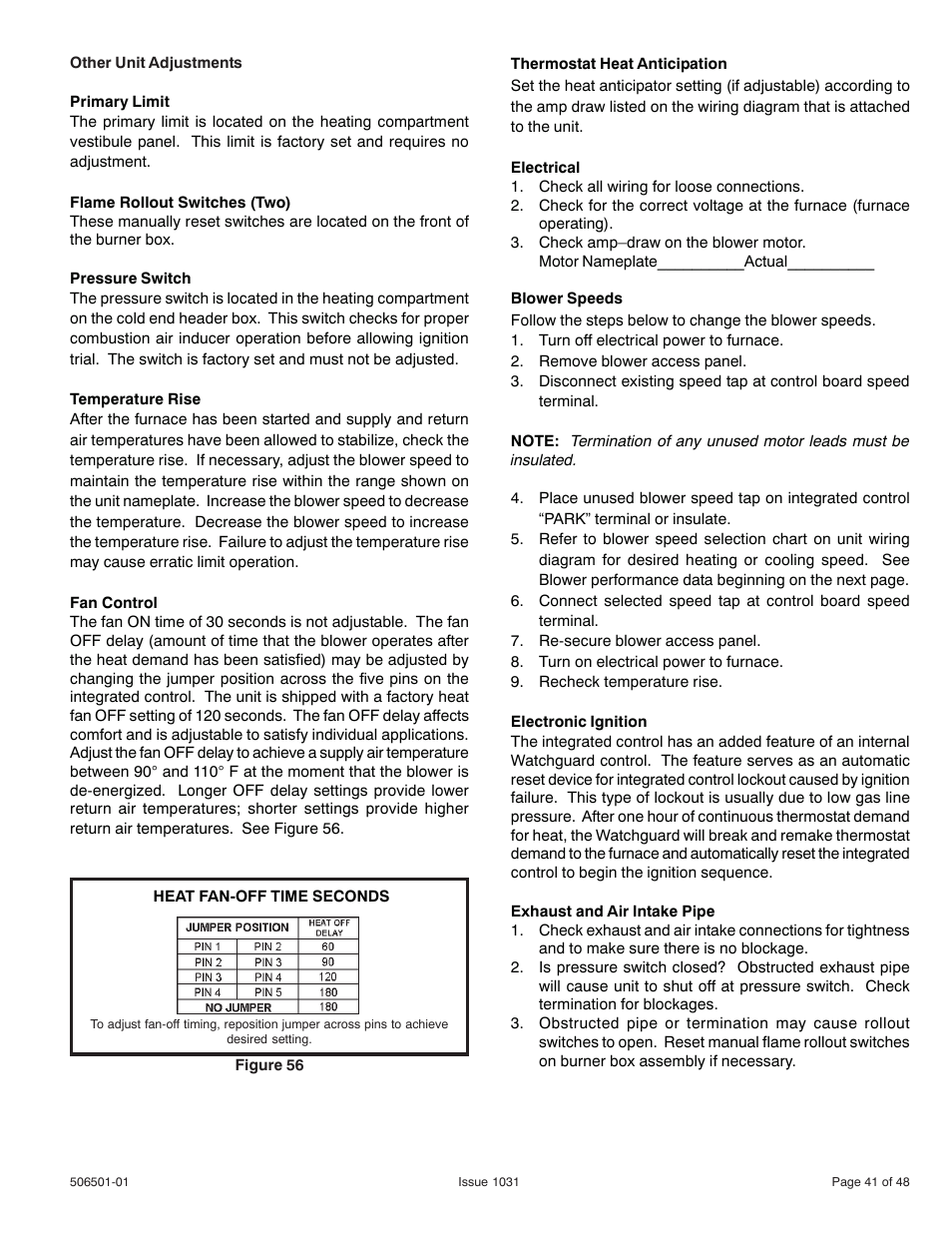 Allied Air Enterprises 92G1UH User Manual | Page 41 / 48