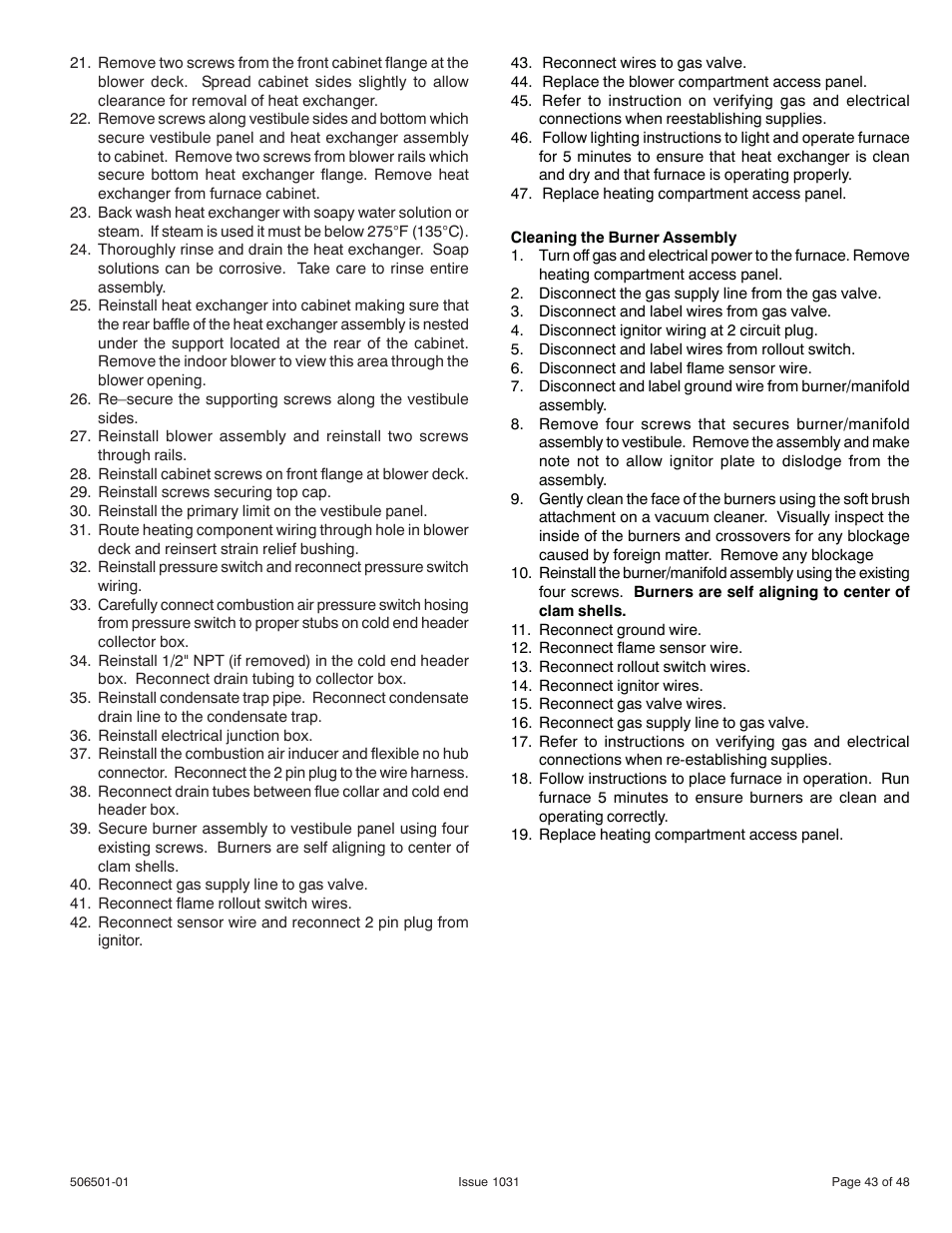 Allied Air Enterprises 92G1UH User Manual | Page 43 / 48