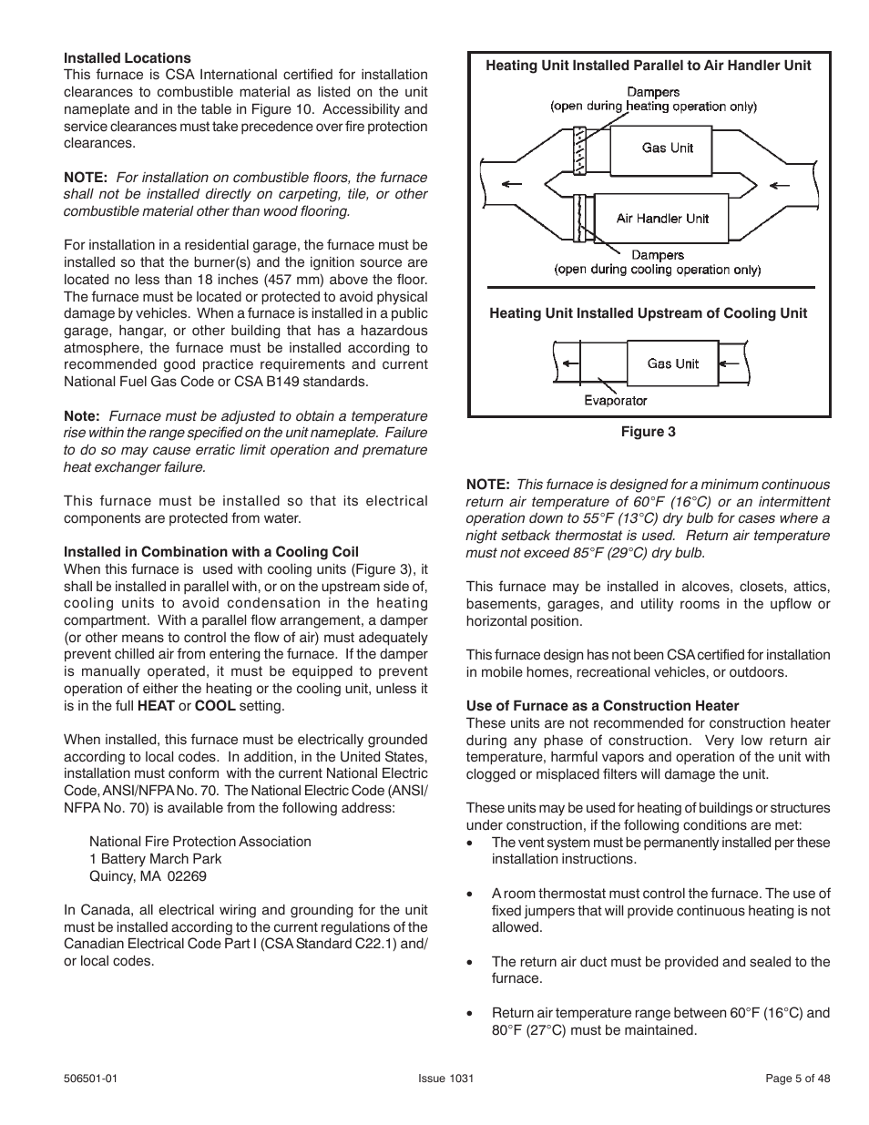 Allied Air Enterprises 92G1UH User Manual | Page 5 / 48