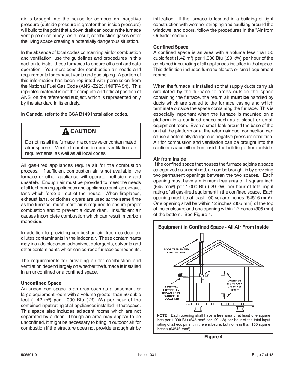 Allied Air Enterprises 92G1UH User Manual | Page 7 / 48