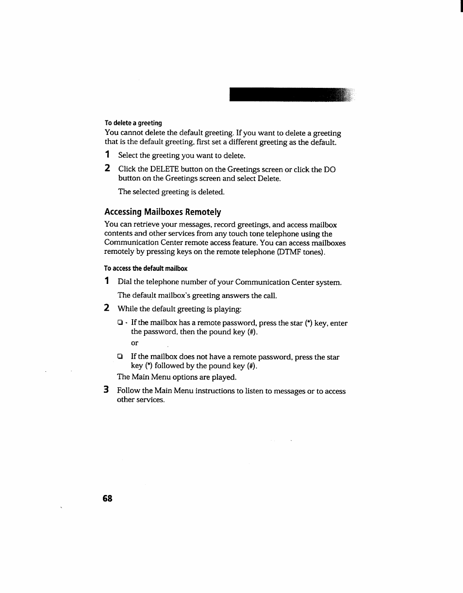 Accessing mailboxes remotely | Sony PCG-705 User Manual | Page 76 / 160