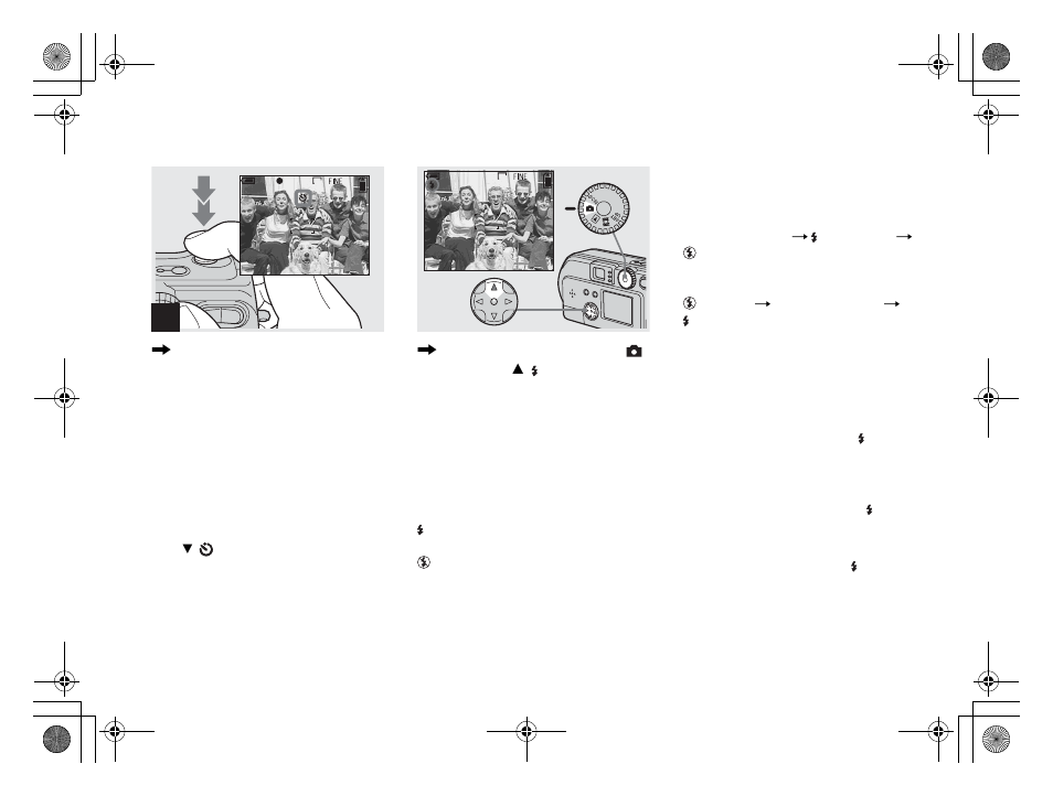 Selecting a flash mode | Sony DSC-P71 User Manual | Page 30 / 108