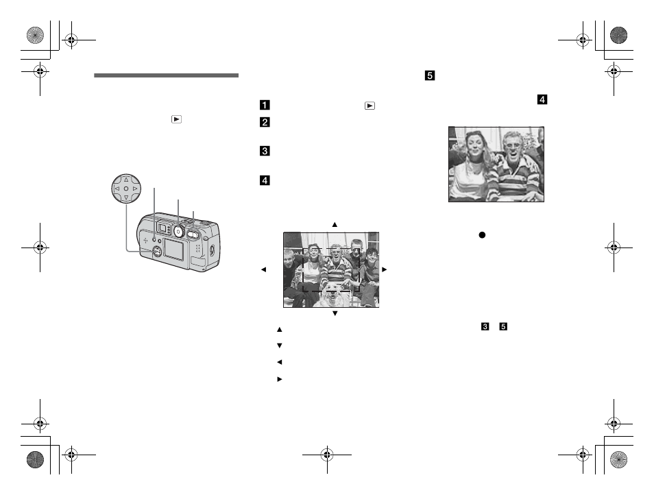 Advanced still image viewing, Enlarging a portion of a still image, Enlarging an image – playback zoom 66 | Sony DSC-P71 User Manual | Page 66 / 108