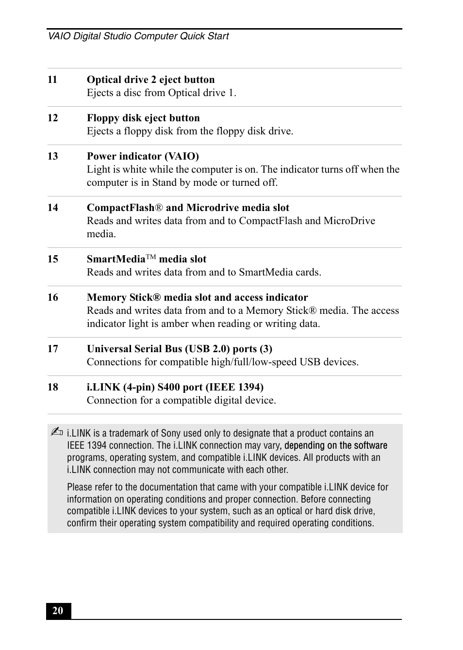 Sony PCV-RZ49 User Manual | Page 20 / 84