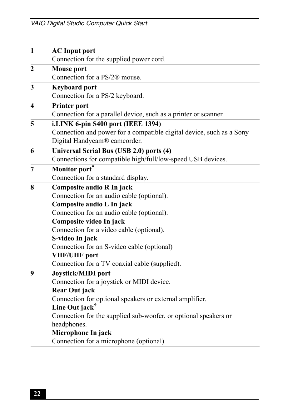 Sony PCV-RZ49 User Manual | Page 22 / 84