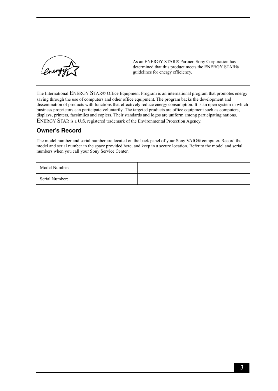 Sony PCV-RZ49 User Manual | Page 3 / 84