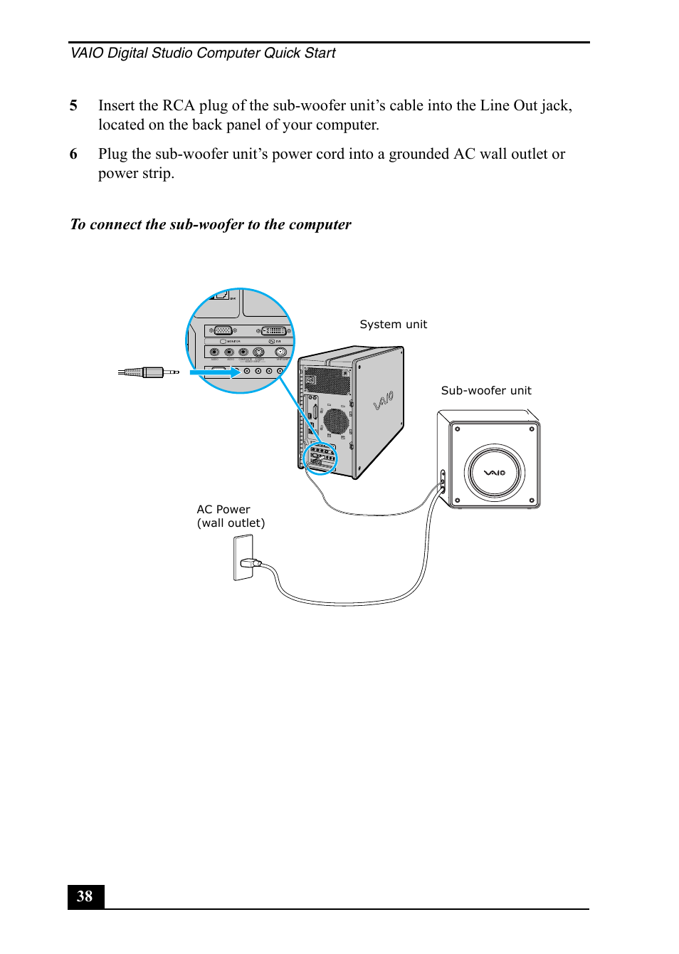 Vaio digital studio computer quick start | Sony PCV-RZ49 User Manual | Page 38 / 84