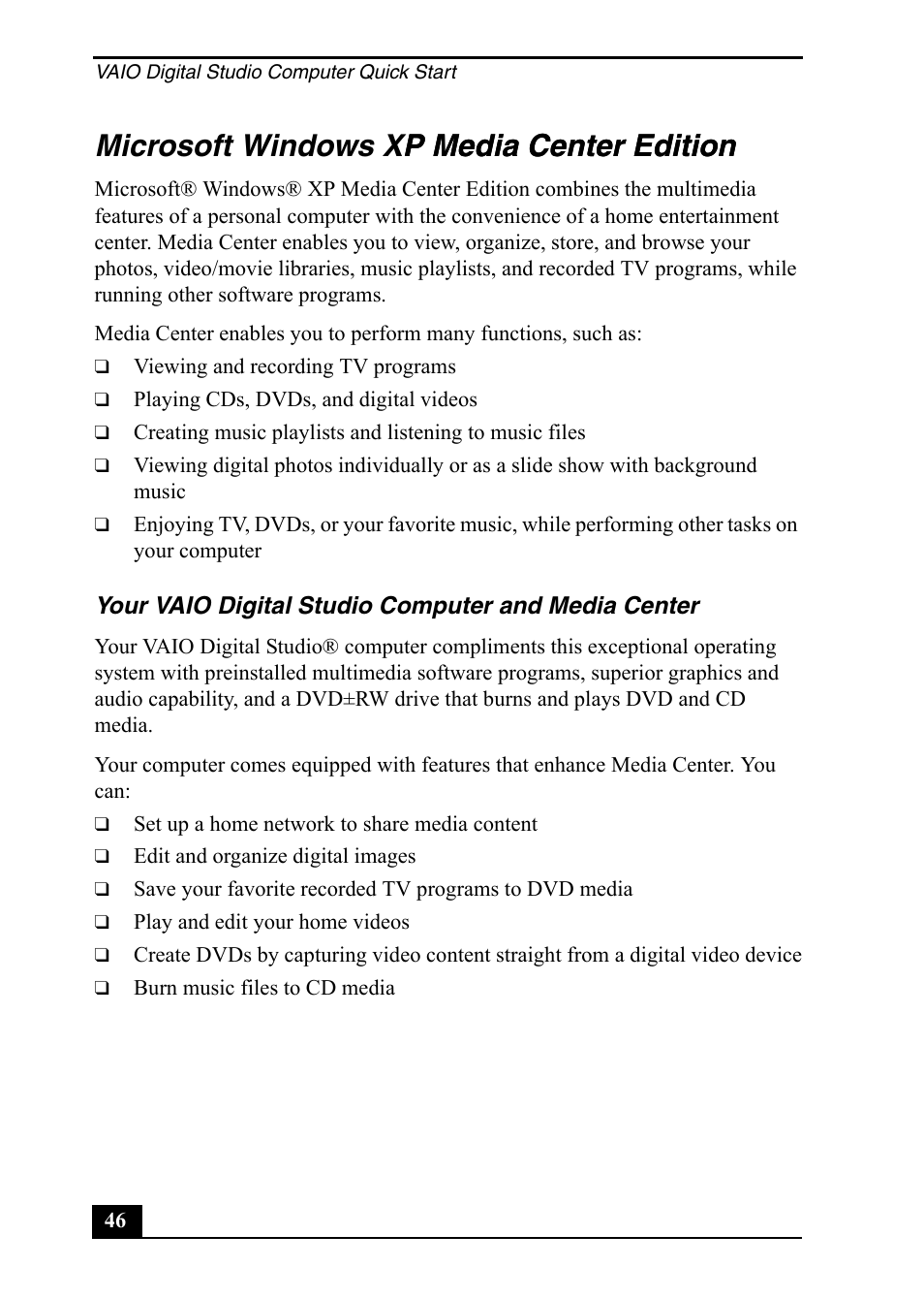 Sony PCV-RZ49 User Manual | Page 46 / 84