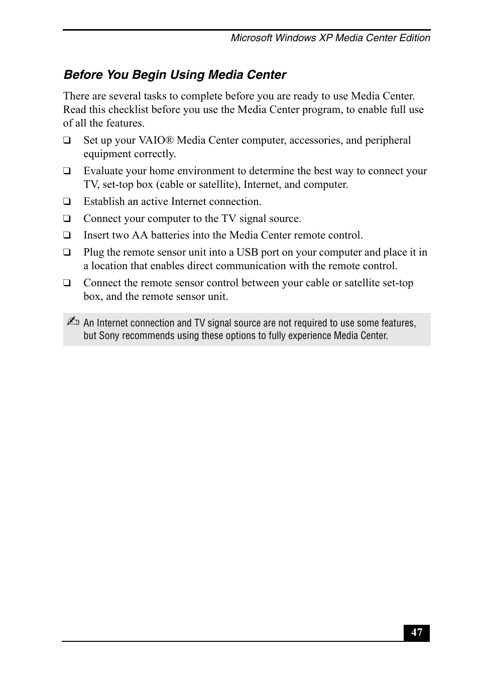 Sony PCV-RZ49 User Manual | Page 47 / 84