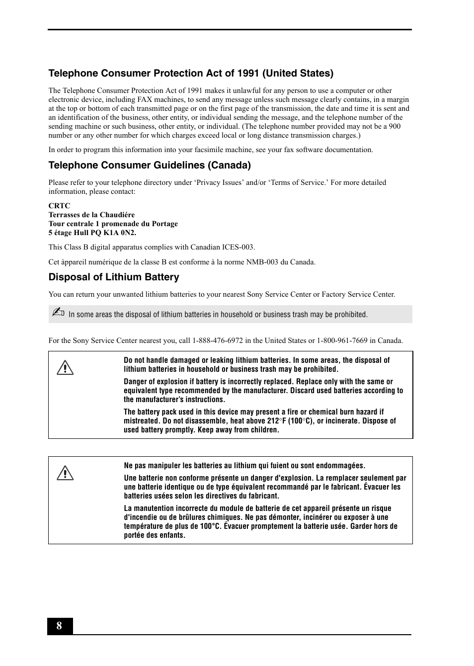 Sony PCV-RZ49 User Manual | Page 8 / 84