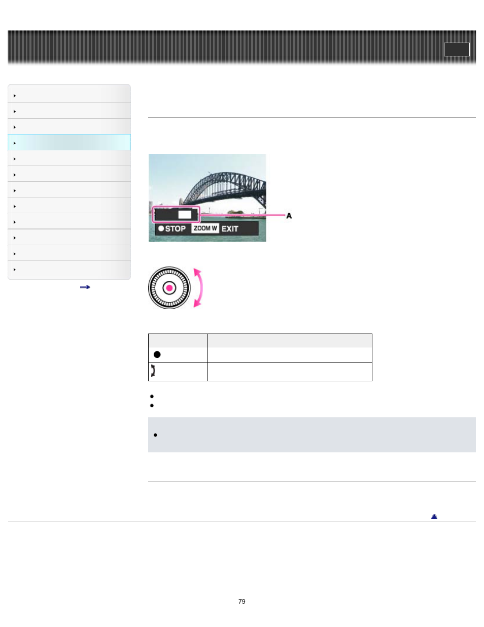 Scrolling the panorama images for display, Cyber-shot user guide | Sony DSC-WX80 User Manual | Page 79 / 252