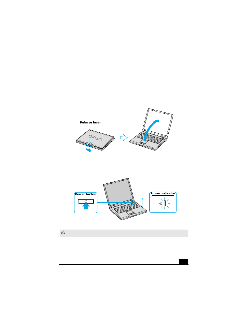 H3 - turning on the computer, Turning on the computer | Sony PCG-GRV550 User Manual | Page 11 / 183