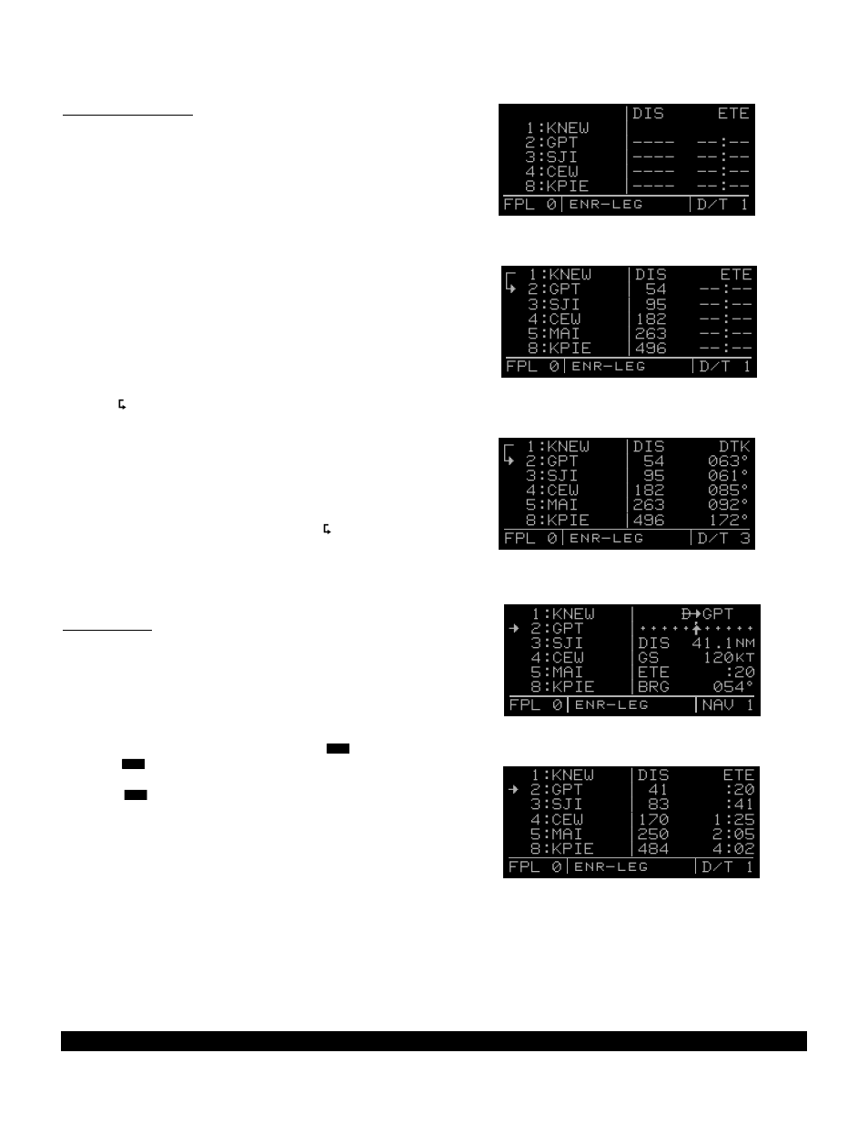 1 pre-departure, 2 enroute | BendixKing KLN 90B User Manual | Page 100 / 198