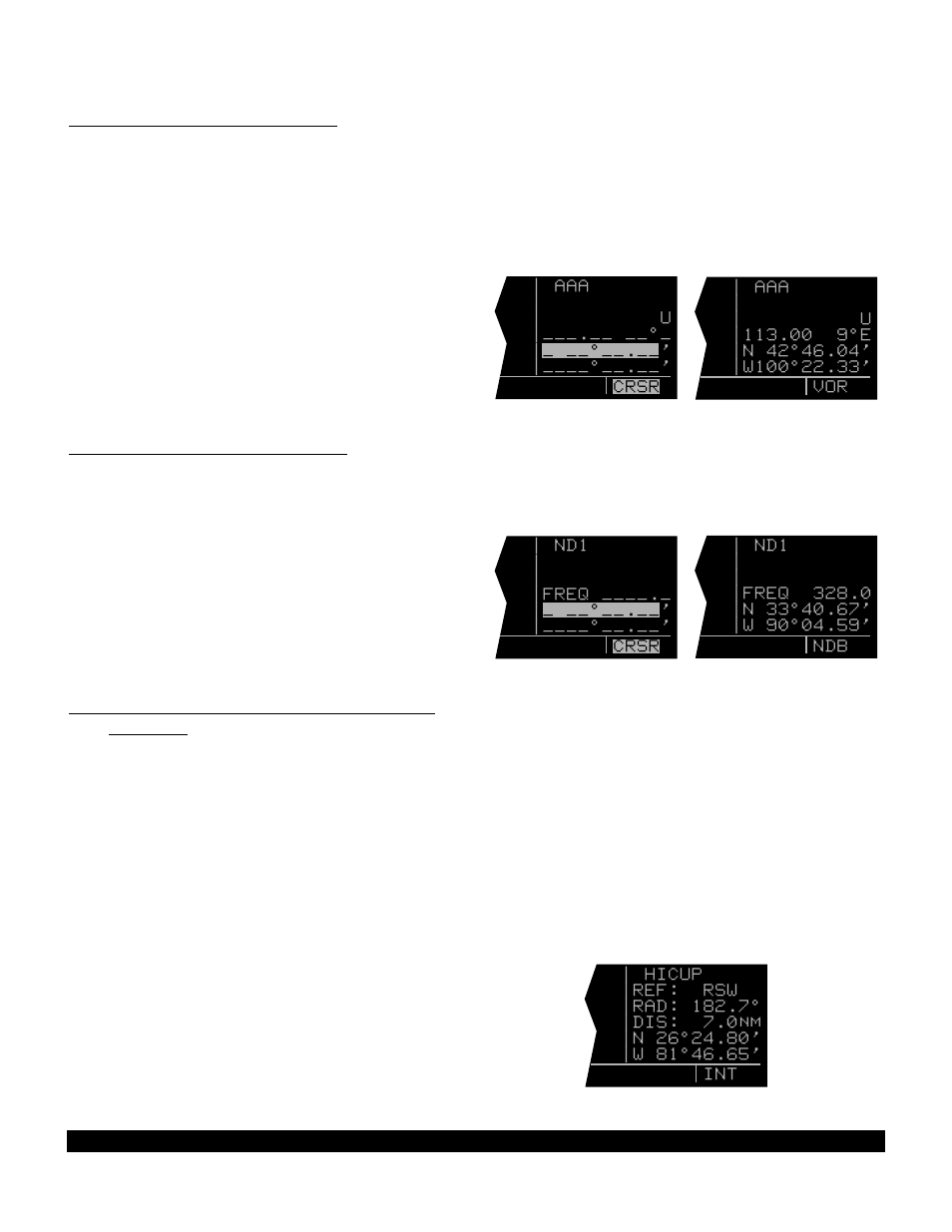 2 creating a vor user waypoint, 3 creating an ndb user waypoint | BendixKing KLN 90B User Manual | Page 120 / 198