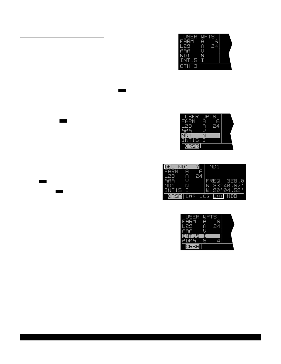 5 deleting user-defined waypoints | BendixKing KLN 90B User Manual | Page 122 / 198