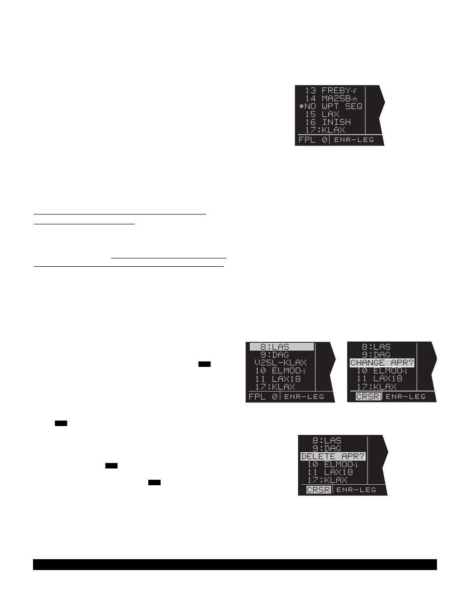 3 changing or deleting an approach once | BendixKing KLN 90B User Manual | Page 155 / 198