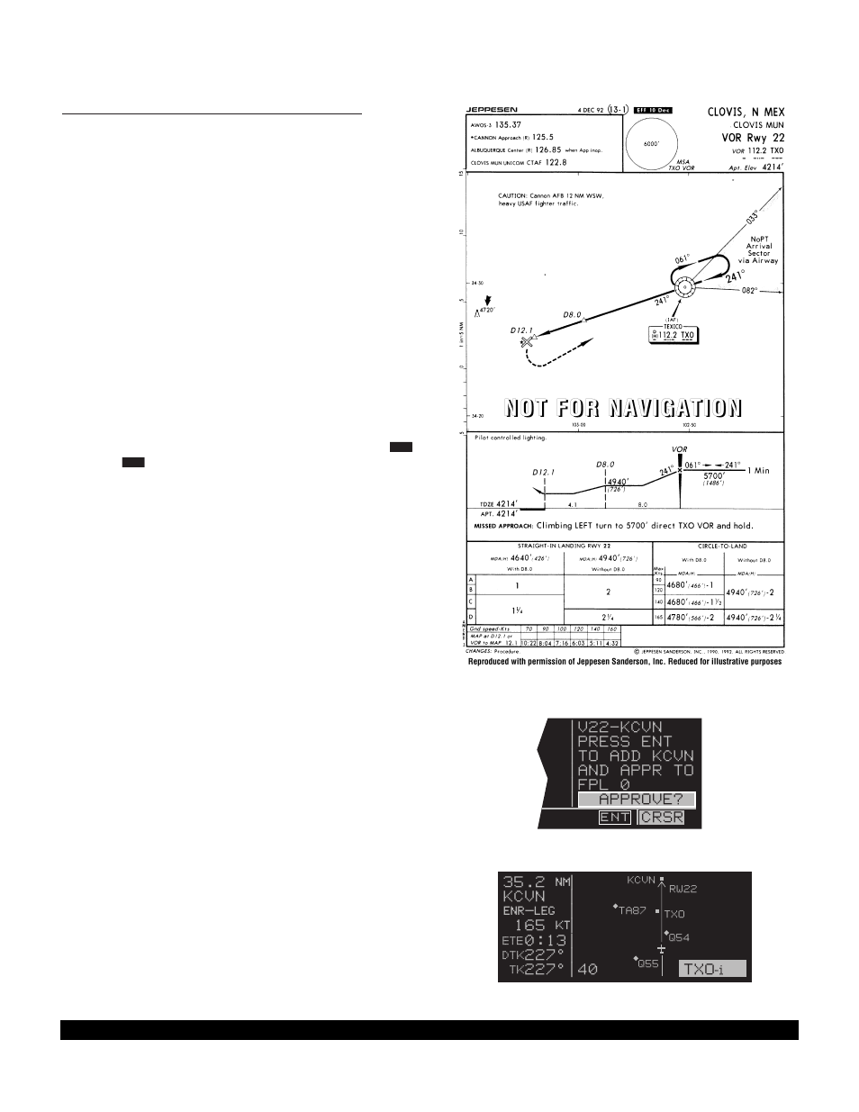 5 example approach: off-airport navaid | BendixKing KLN 90B User Manual | Page 158 / 198