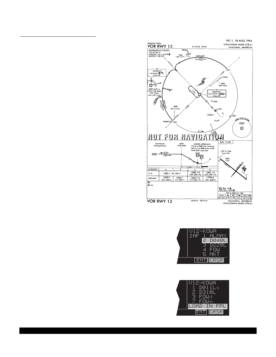 8 example approach: dme arc | BendixKing KLN 90B User Manual | Page 164 / 198