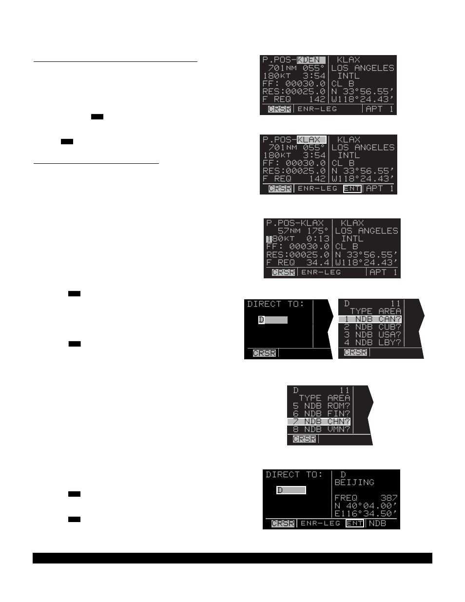 3 alternative waypoint data entry method | BendixKing KLN 90B User Manual | Page 37 / 198