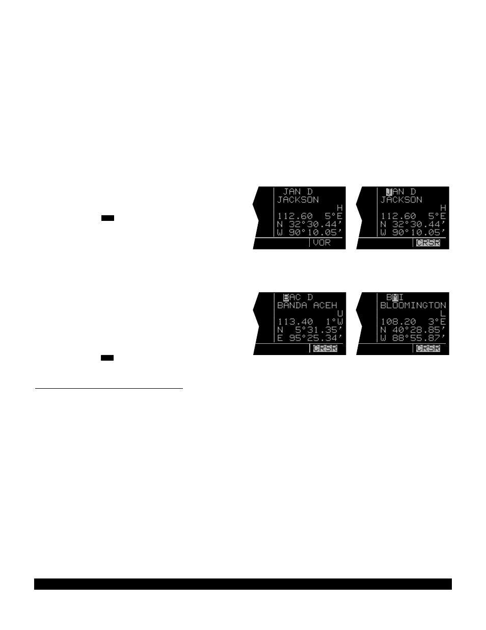 2 selecting waypoints by scanning | BendixKing KLN 90B User Manual | Page 43 / 198