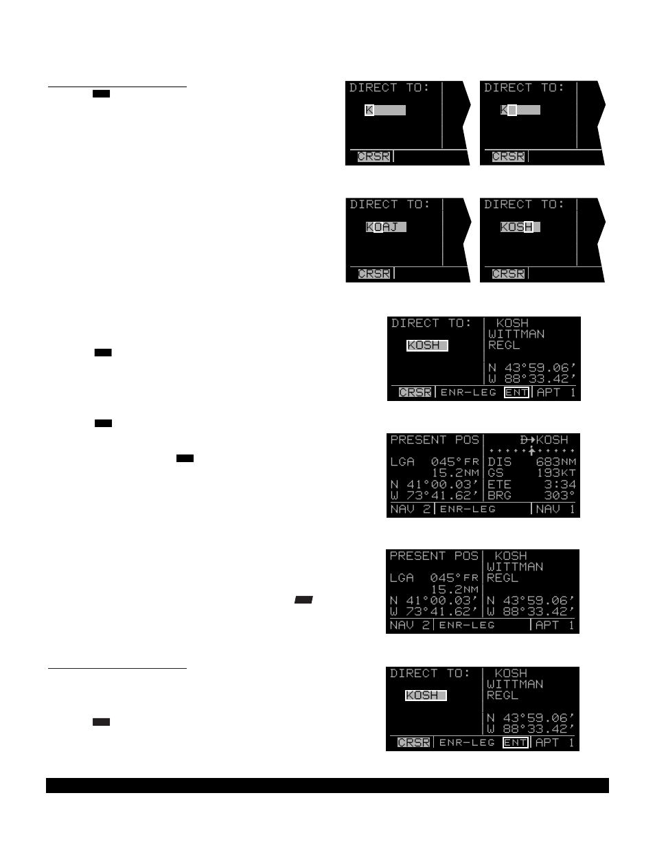 1 direct to-procedure 1, 2 direct to-procedure 2 | BendixKing KLN 90B User Manual | Page 50 / 198