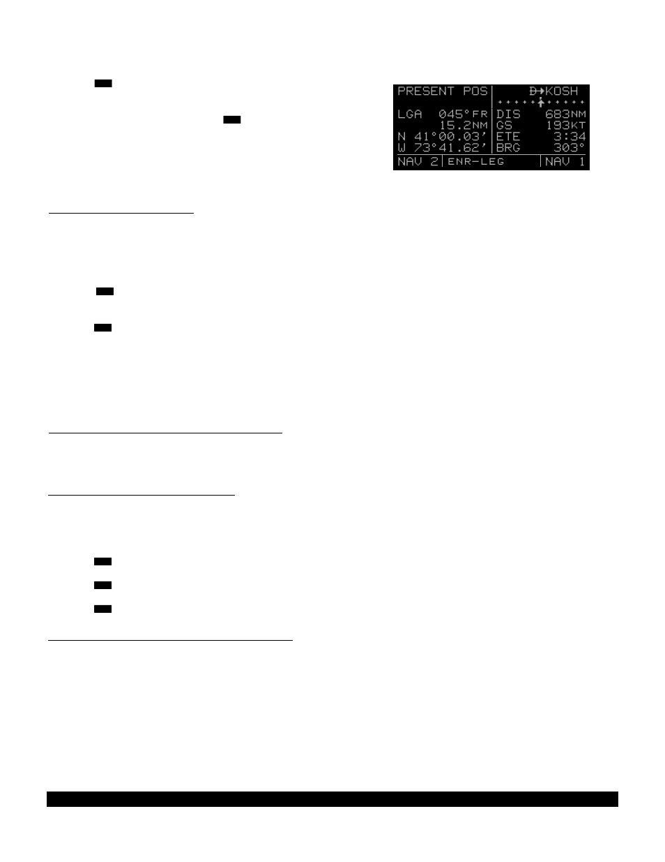 3 to recenter the d-bar, 4 to proceed direct to another waypoint, 5 cancelling direct to operation | 6 waypoint alerting for direct to operation | BendixKing KLN 90B User Manual | Page 51 / 198