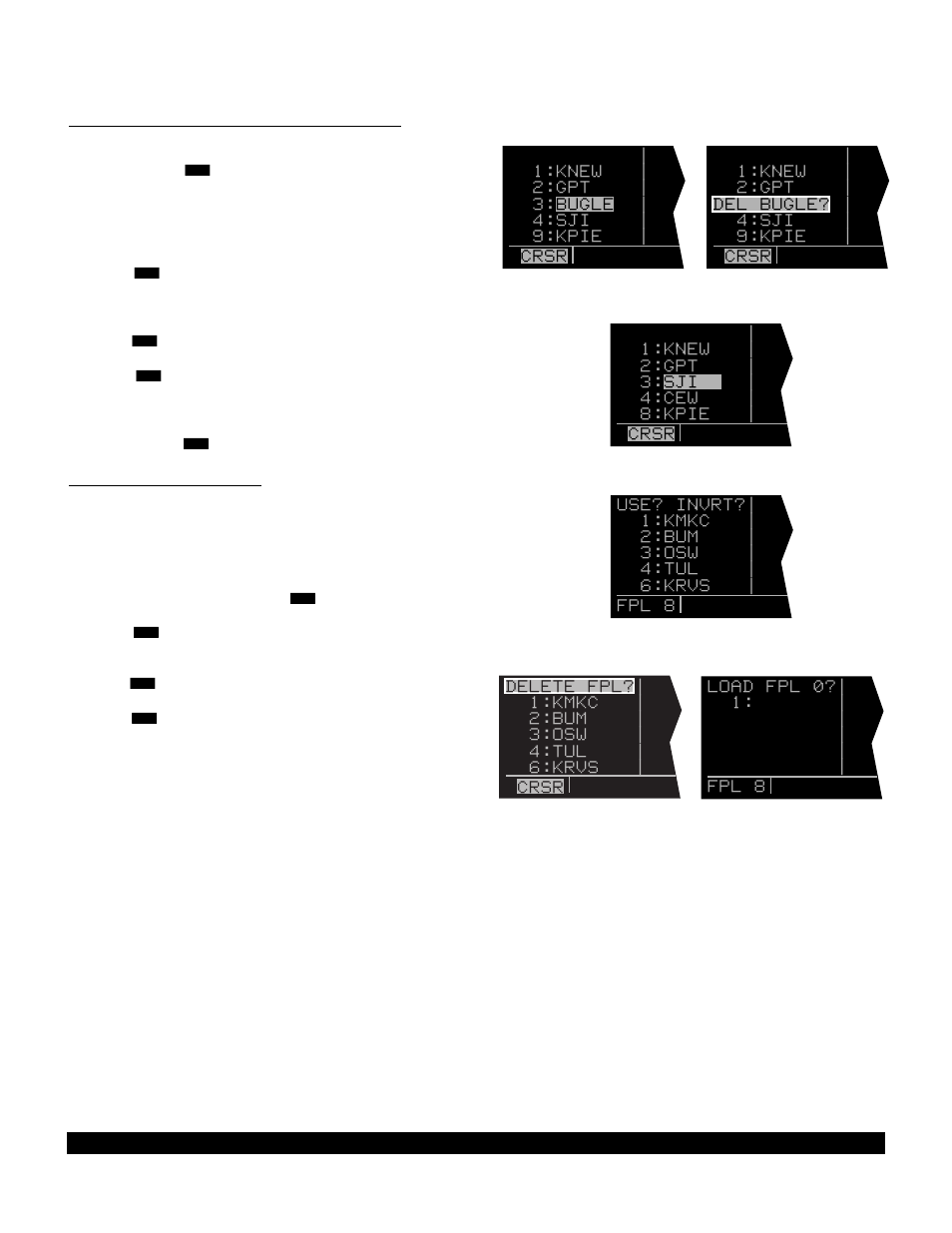 4 deleting a waypoint from a flight plan, 5 deleting flight plans | BendixKing KLN 90B User Manual | Page 89 / 198