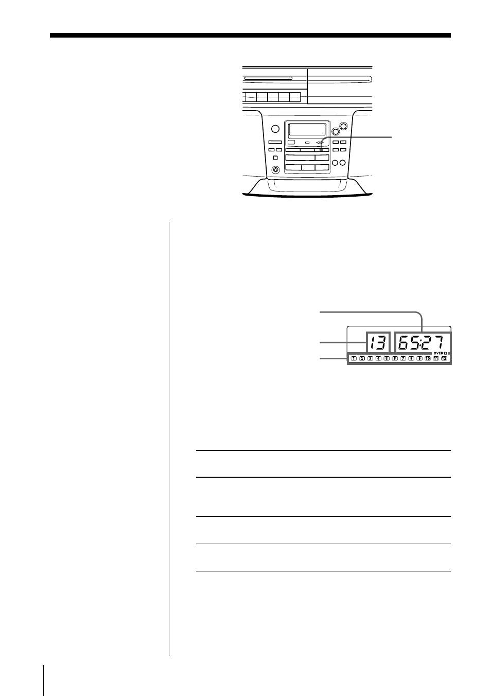 Using the display | Sony CFD-S39 User Manual | Page 12 / 36