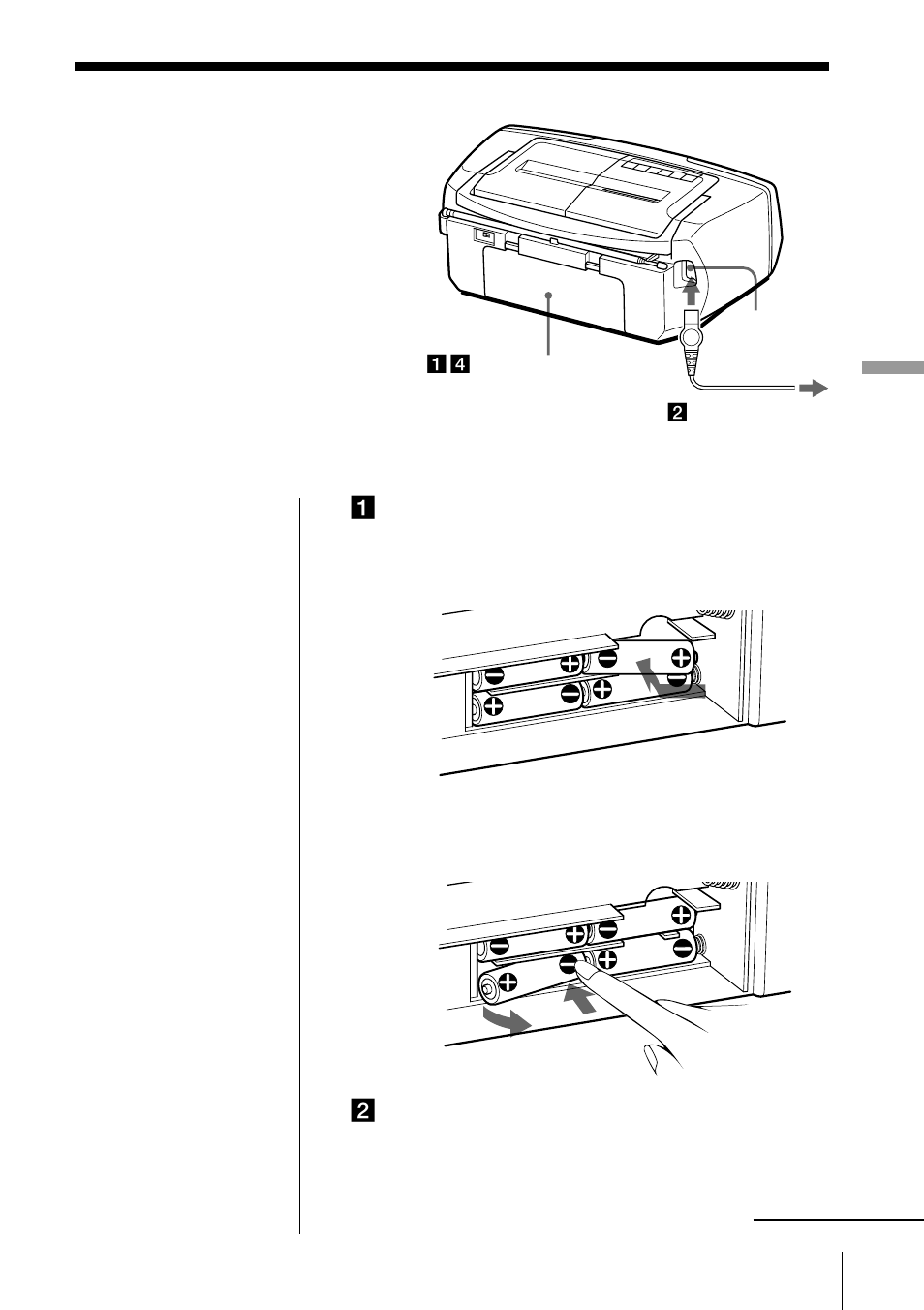 Choosing the power sources | Sony CFD-S39 User Manual | Page 25 / 36