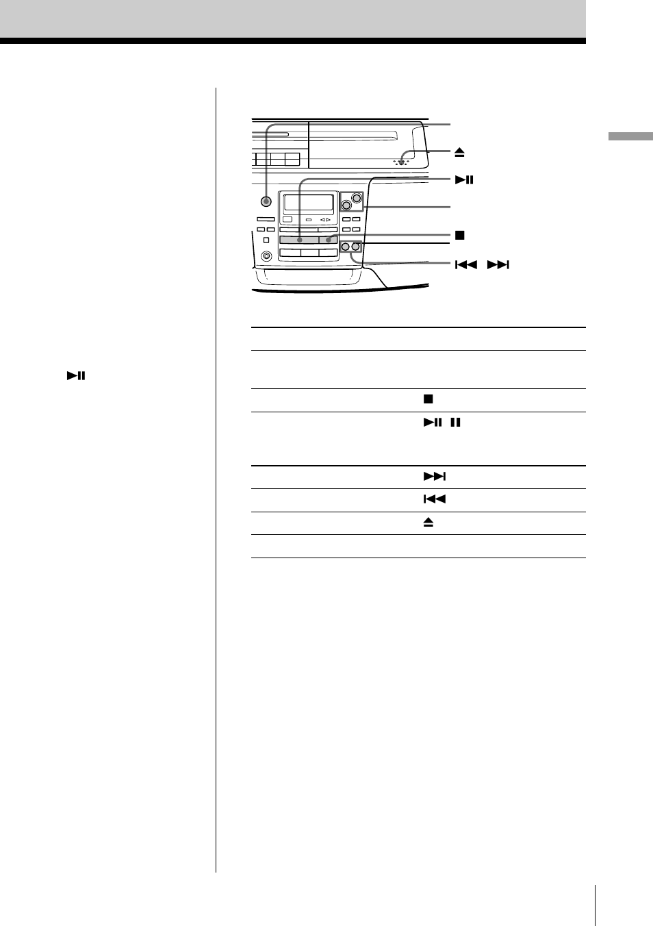 Basic operations 5 | Sony CFD-S39 User Manual | Page 5 / 36