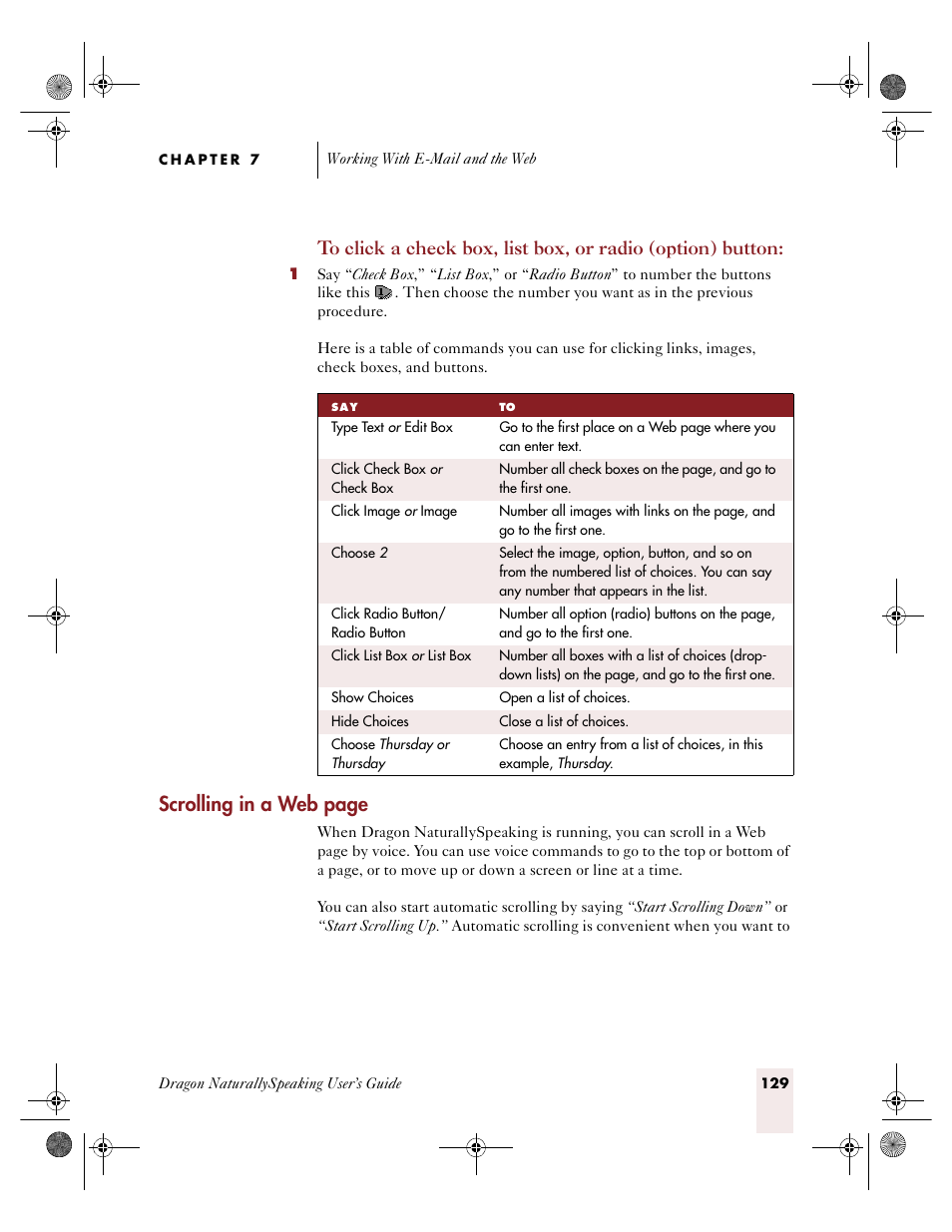 Scrolling in a web page | Sony ICD-R100VTP User Manual | Page 135 / 222