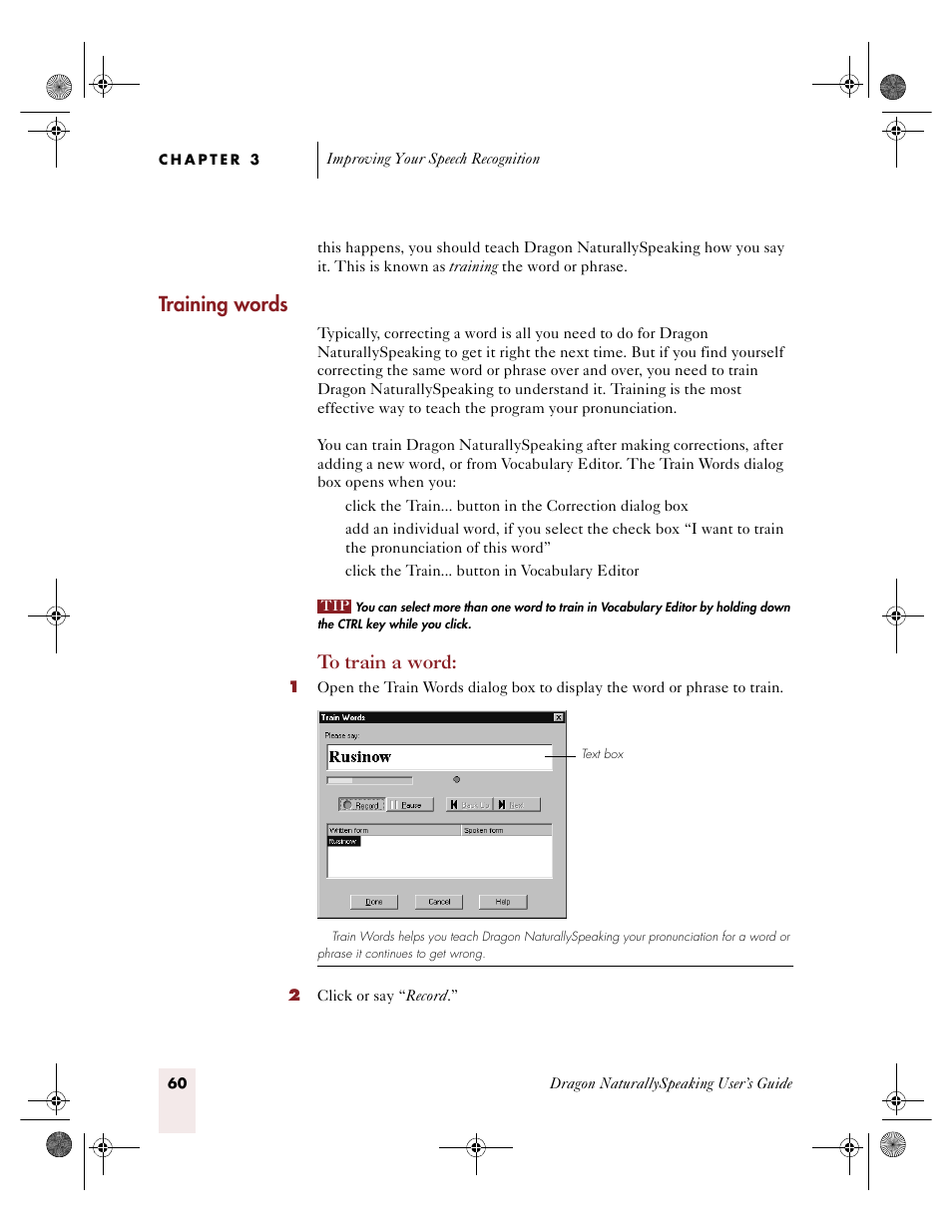 Training words | Sony ICD-R100VTP User Manual | Page 66 / 222