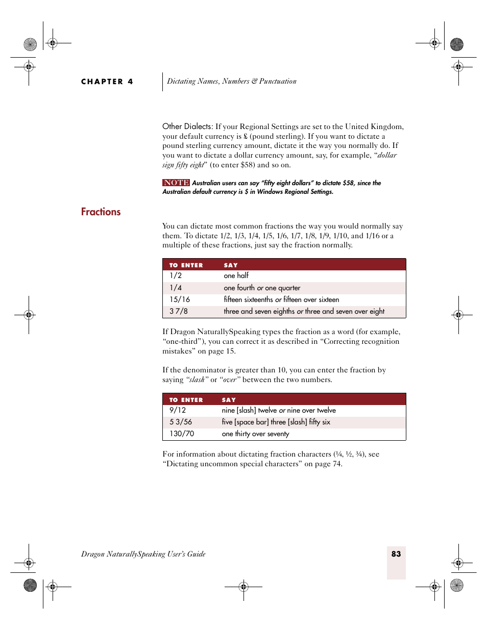 Fractions | Sony ICD-R100VTP User Manual | Page 89 / 222