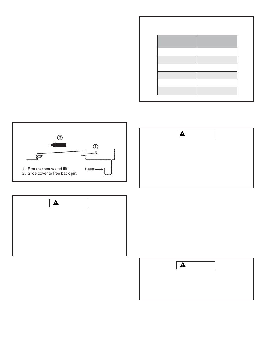 Removing bottom duct covers, Caution | Allied Air Enterprises (2 User Manual | Page 4 / 13