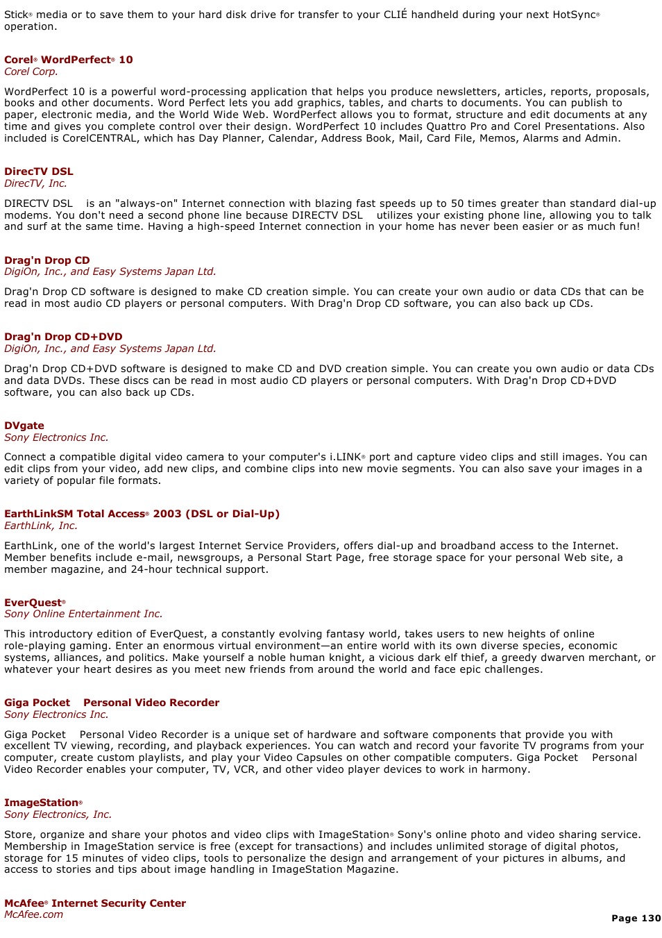 Sony PCG-V505AC User Manual | Page 130 / 164