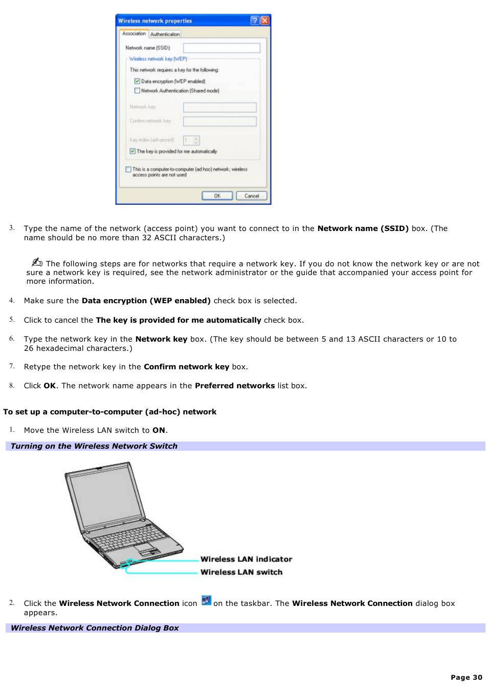 Sony PCG-V505AC User Manual | Page 30 / 164