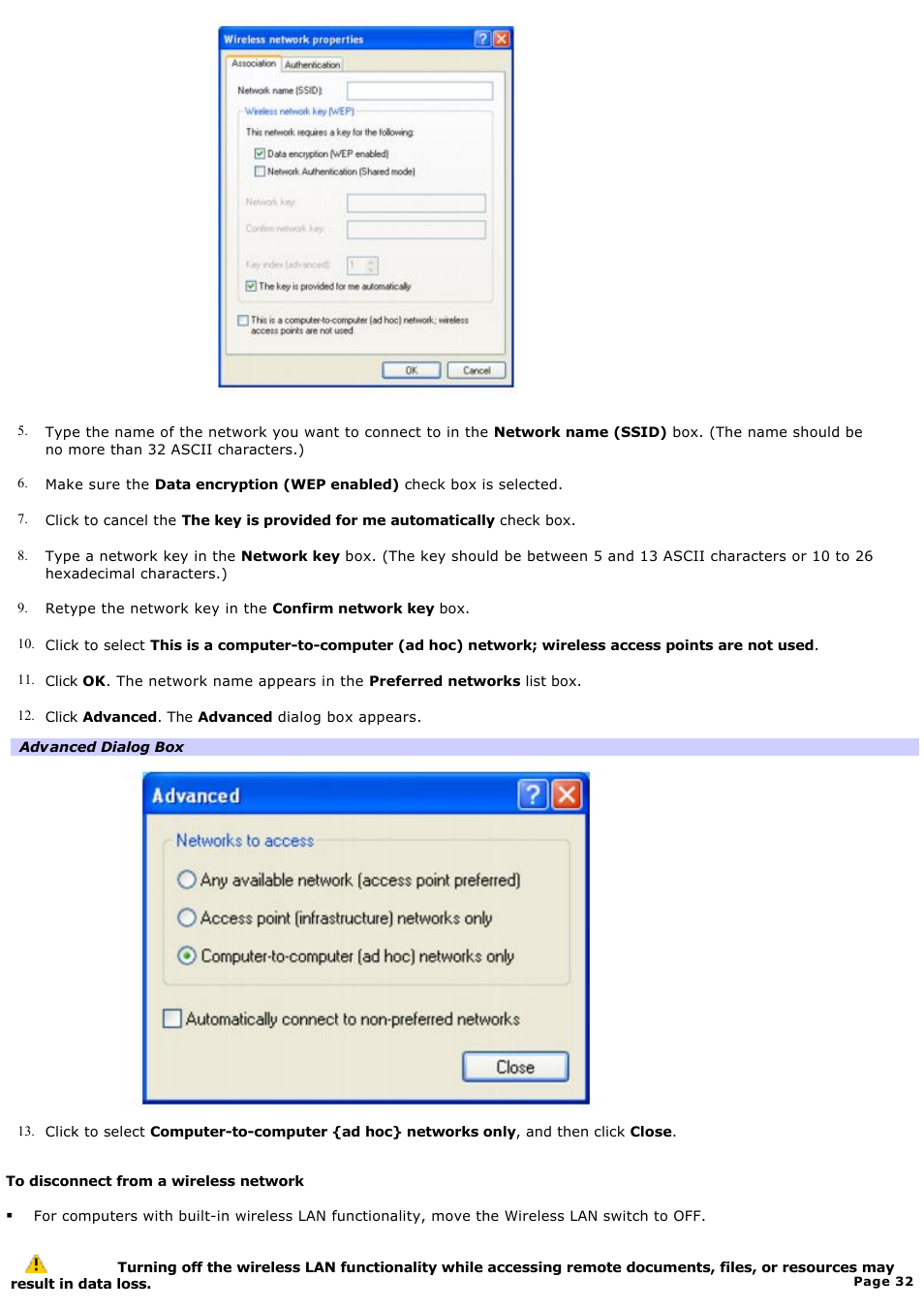 Sony PCG-V505AC User Manual | Page 32 / 164