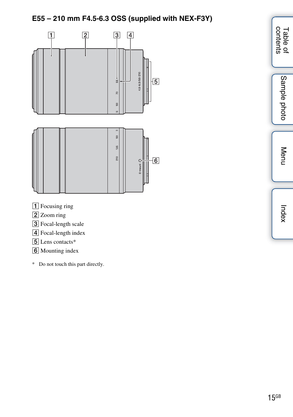 Sony NEX-F3 User Manual | Page 15 / 206