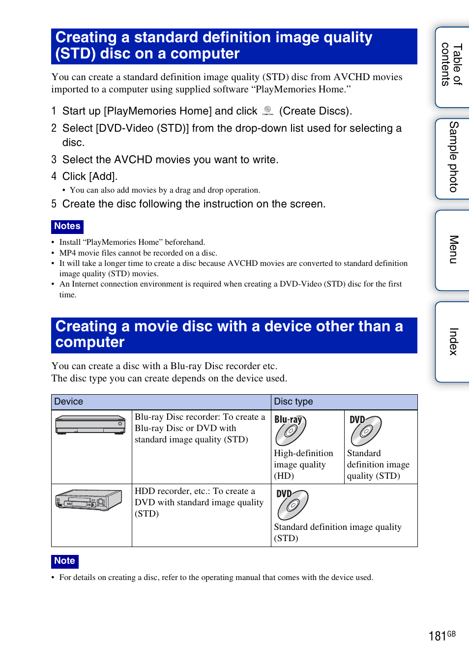 Sony NEX-F3 User Manual | Page 181 / 206