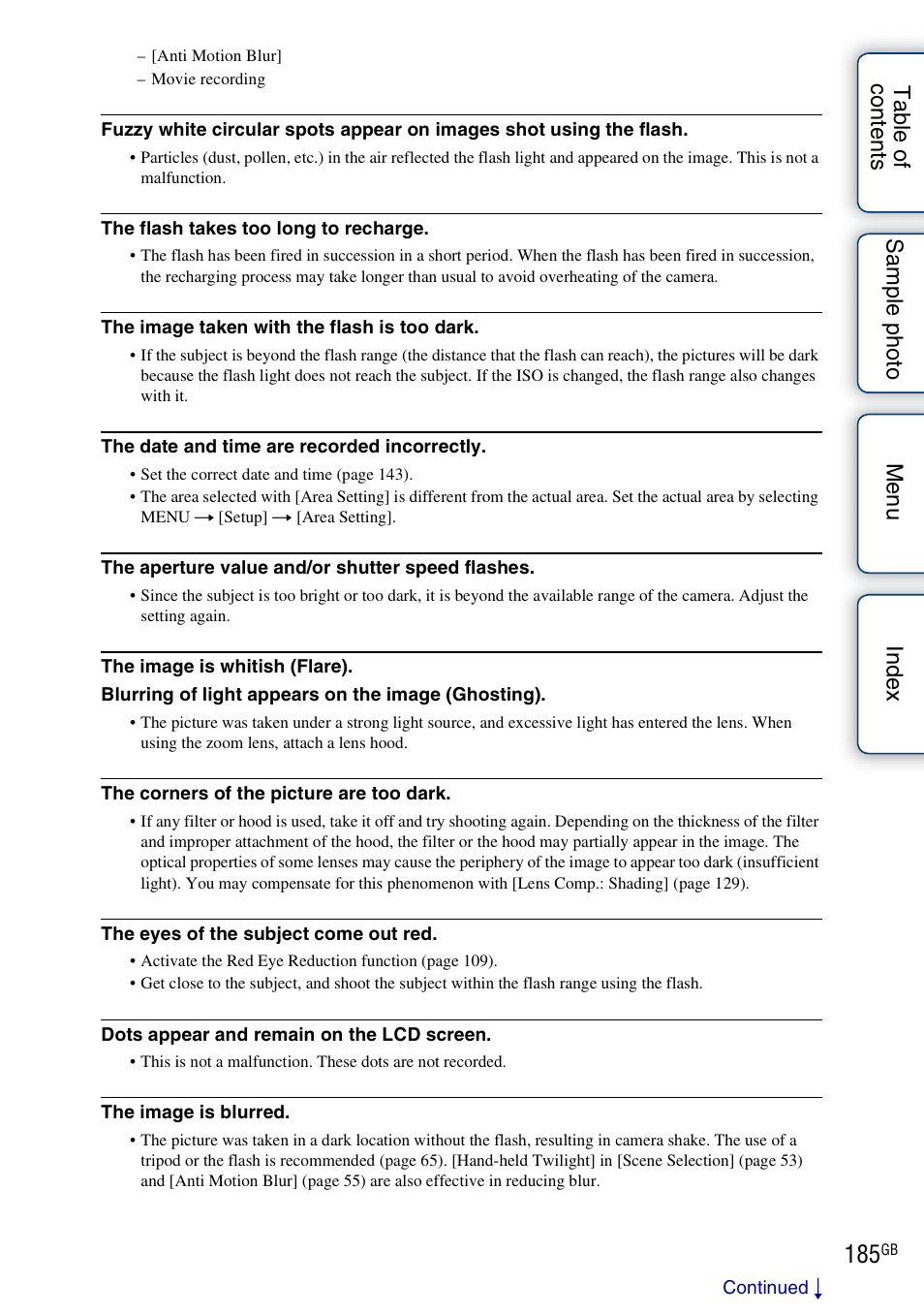 Sony NEX-F3 User Manual | Page 185 / 206