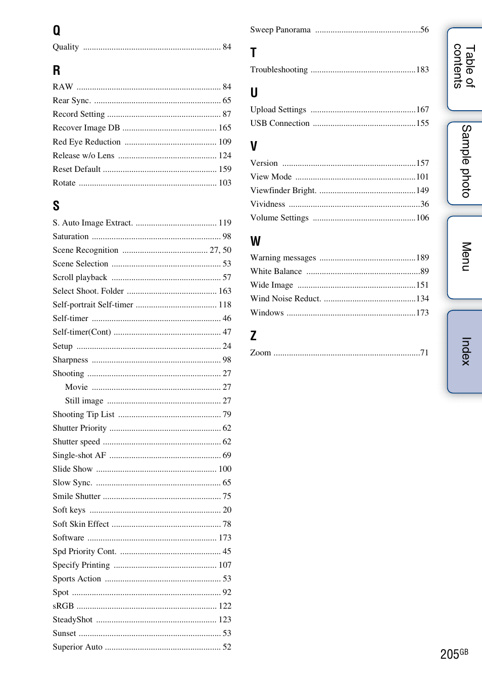 Sony NEX-F3 User Manual | Page 205 / 206