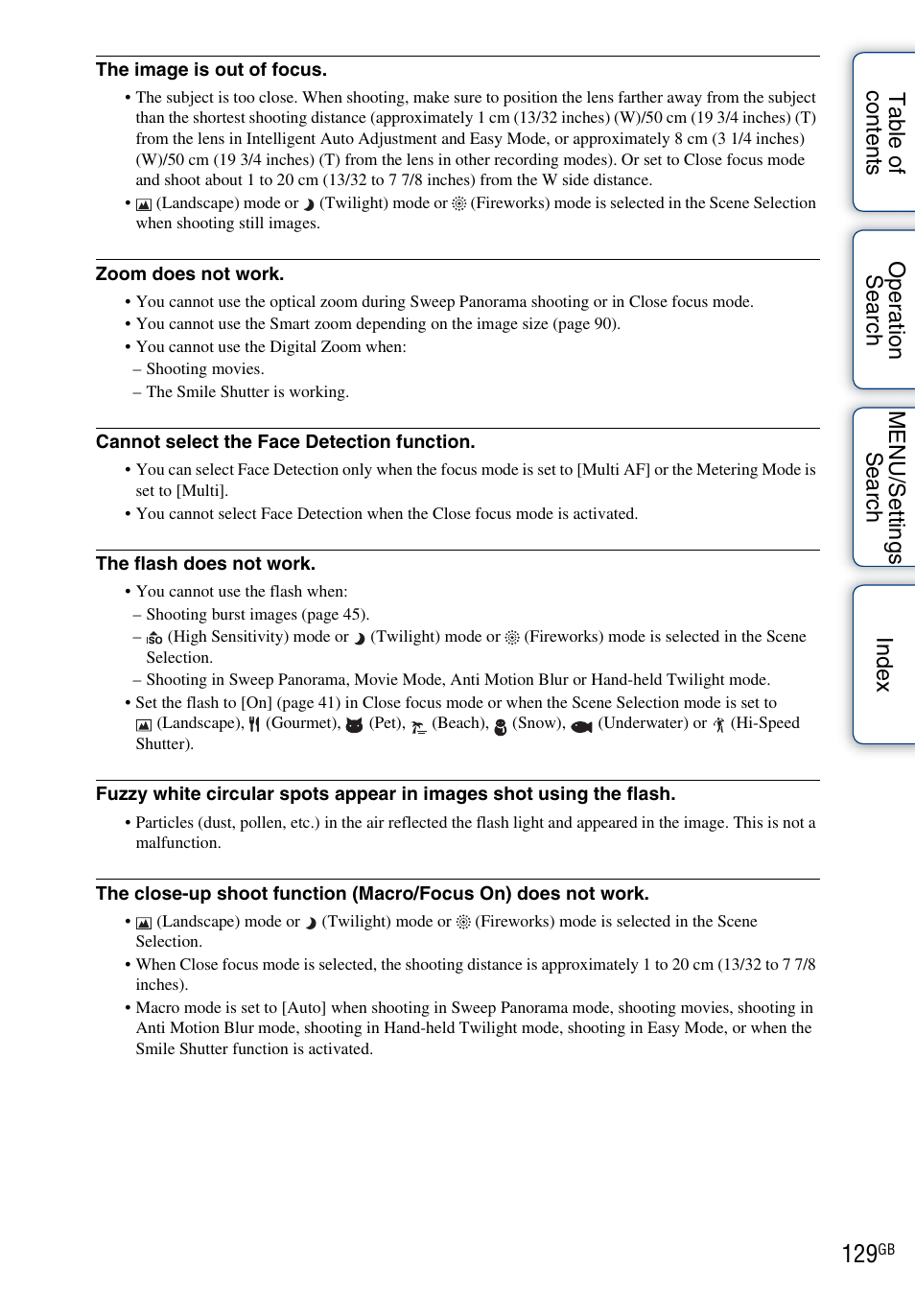 Sony DSC-TX1 User Manual | Page 129 / 150